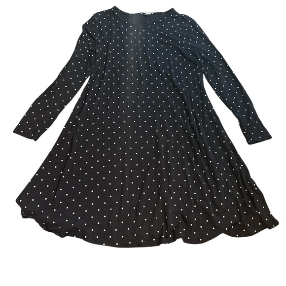 Polka Dot Women’s Dress - Black and White - Picture 2 of 3